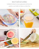 6 Pcs Silicone Stretch Lids