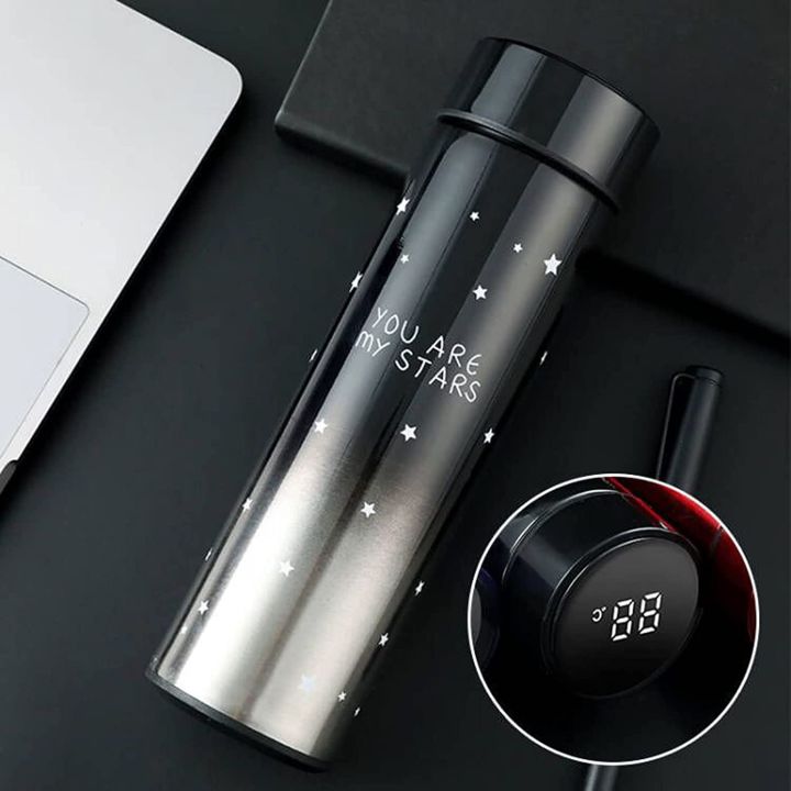 Smart Temperature Display Water Bottle – Stainless Steel Vacuum Insulated Thermal Flask